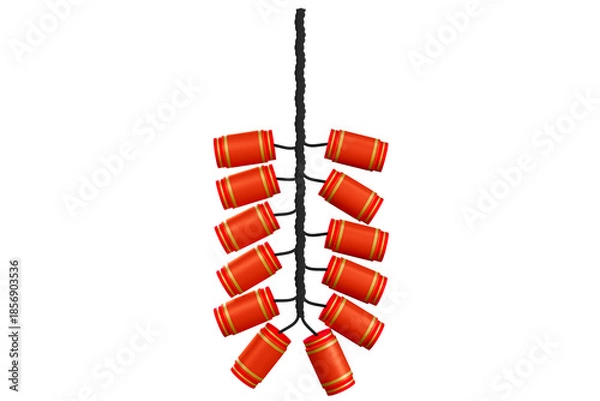Obraz 3D String of Chinese Firecrackers