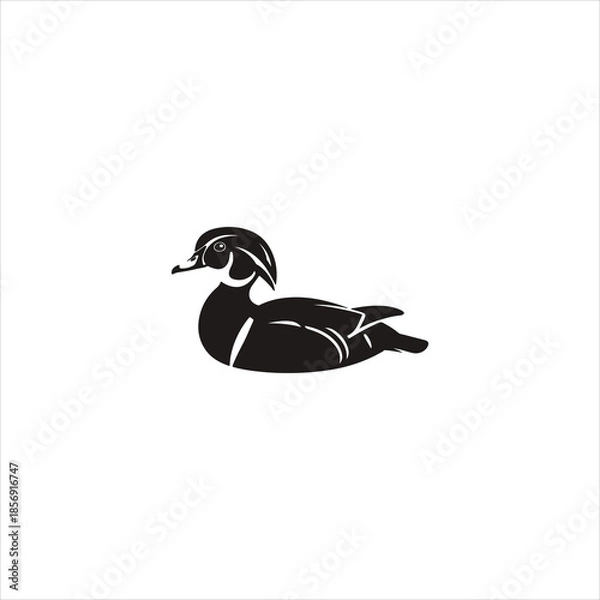 Obraz duck vector illustration isolated