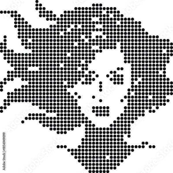 Obraz Simple Face Dot Pattern