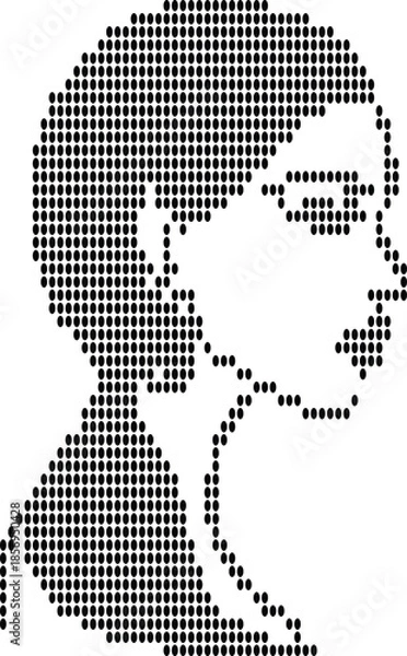 Obraz Simple Face Portrait Design