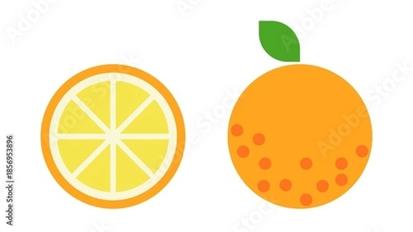 Obraz Simple orange icon