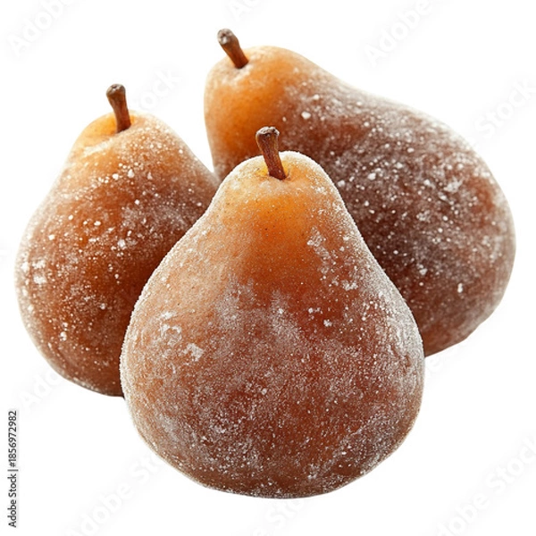 Fototapeta Three sugared pears