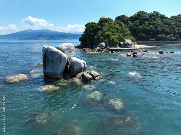 Obraz 愛媛県松山市　白石ノ鼻の巨石群