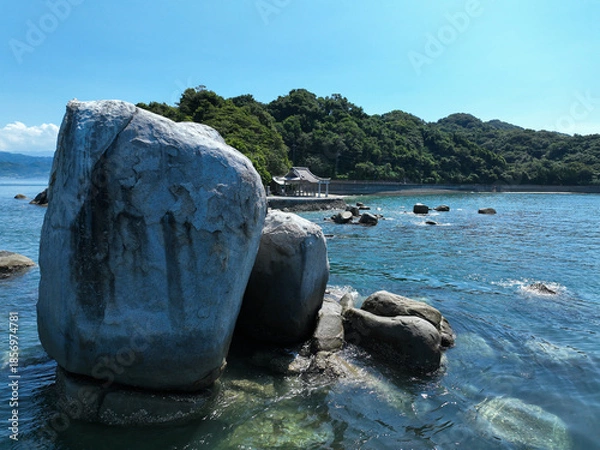 Obraz 愛媛県松山市　白石ノ鼻の巨石群