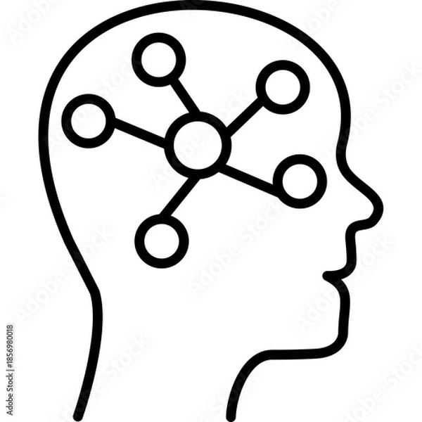 Fototapeta Mind Mapping Diagram Icon