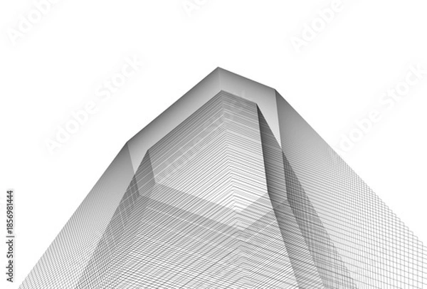 Obraz Abstract architecture 3D rendering