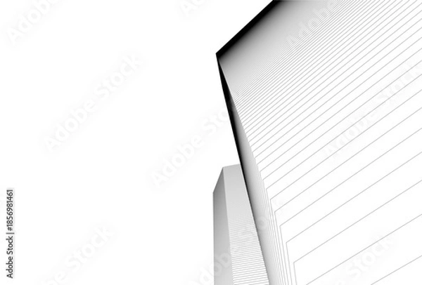 Obraz Abstract architecture 3D rendering