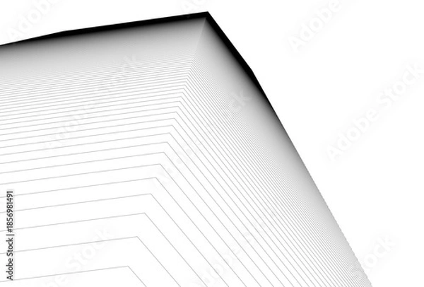 Obraz Abstract architecture 3D rendering