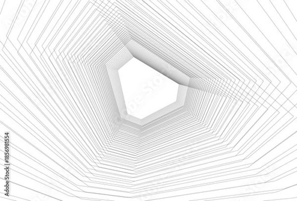 Obraz Abstract architecture 3D rendering