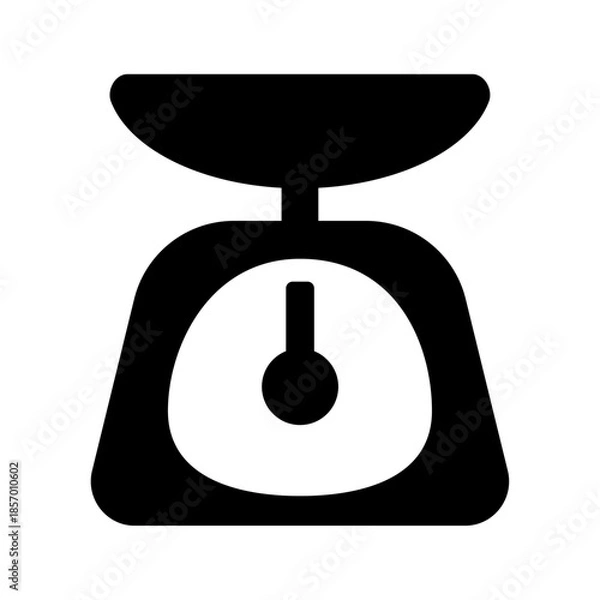 Obraz 上皿はかりのシルエットアイコン素材