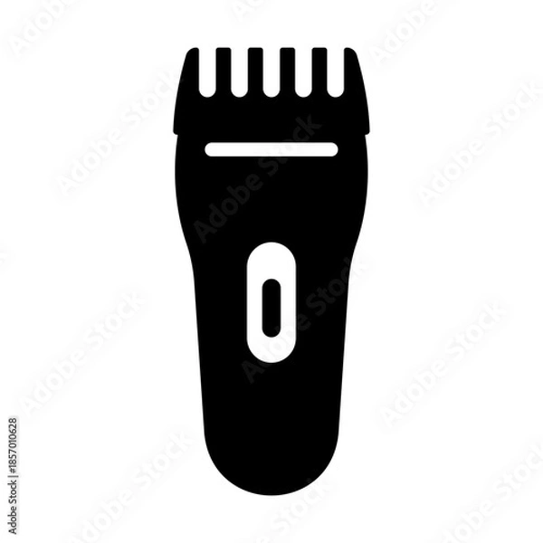 Obraz 電気シェーバーのシルエットアイコン素材