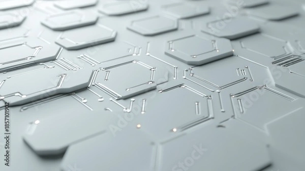 Fototapeta Abstract circuit pattern, futuristic technology background,  for a technological presentation