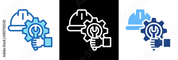 Obraz Engineer triplestyle icon