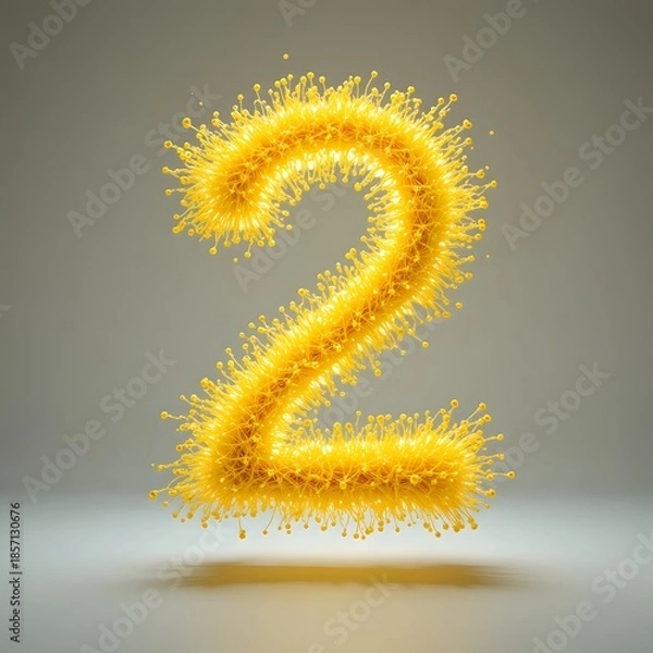 Obraz yellow 3d number two