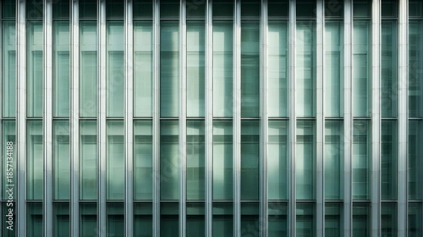 Obraz Modern Building Facade Abstract Lines and Reflections.