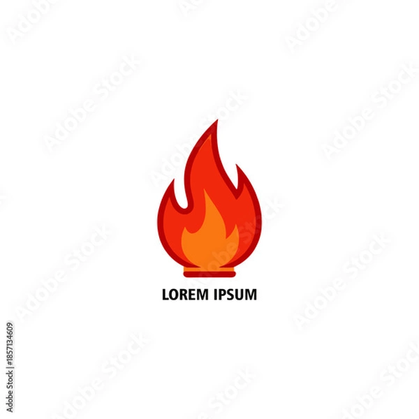 Obraz vector fire icon
