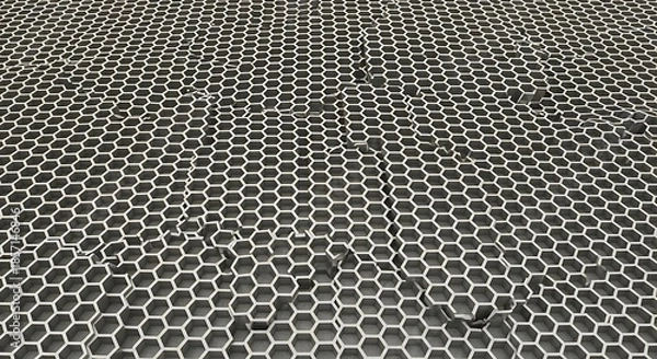 Obraz Abstract honeycomb pattern textured surface repeating geometric design