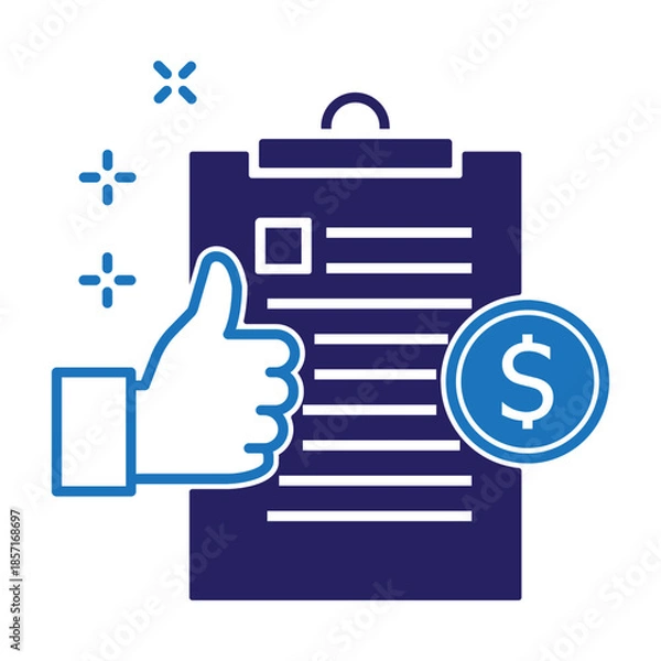 Obraz Financial Approval Icon