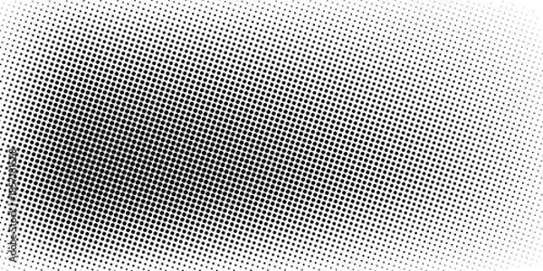 Obraz Abstract halftone dots effect in black and white color. Halftone effect. Dot halftone. Black white halftone. eps10