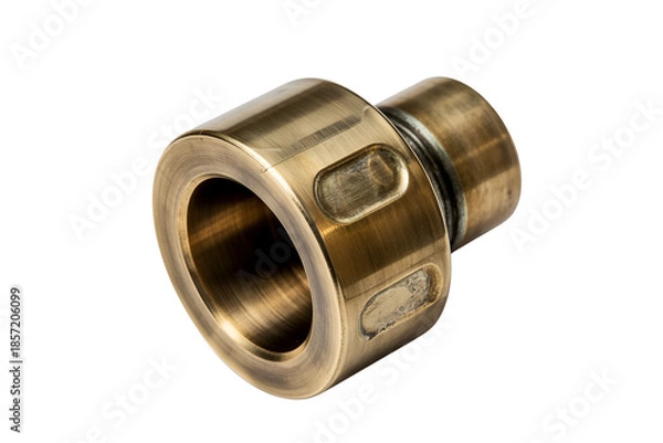 Fototapeta Brass mechanical fitting with internal threads
