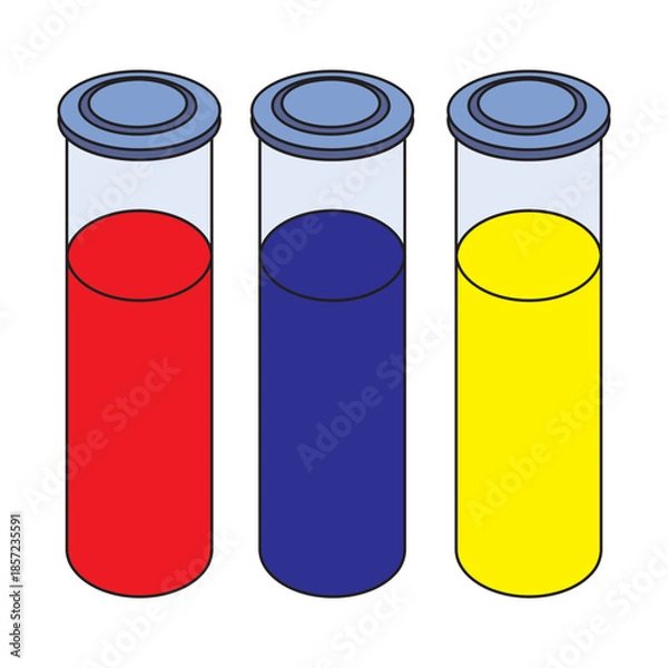 Obraz Colorful Test Tubes