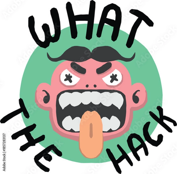 Obraz funny cartoon monster