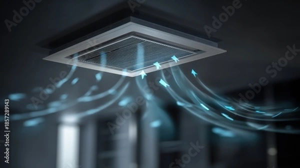Obraz Ceiling vent airflow