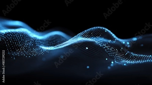 Obraz Abstract blue wave