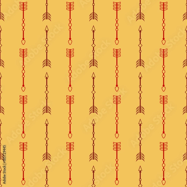 Fototapeta Seamless pattern with vector arrows for your design