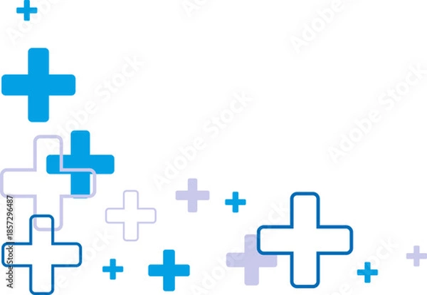 Obraz Medical Cross Pattern Corner