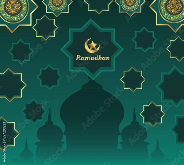 Fototapeta islamic border for ramadhan frame

