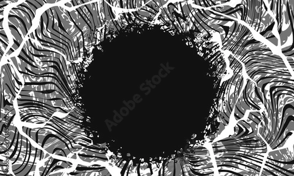 Obraz 黒いフキダシと不穏背景