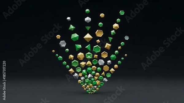 Obraz Abstract Geometric Flow