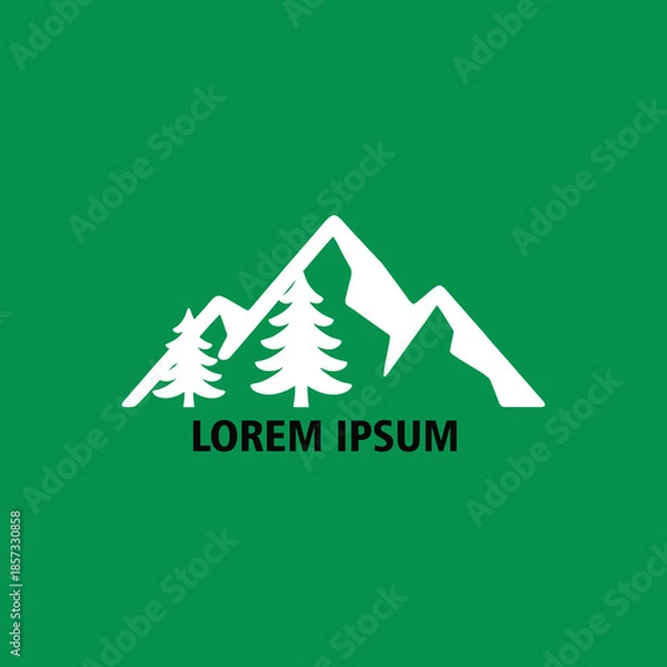 Obraz mountain and spruce