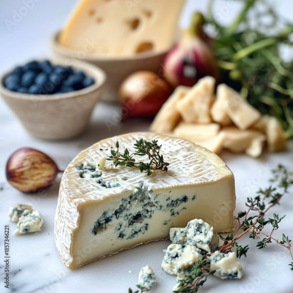 Obraz blue cheese and bread