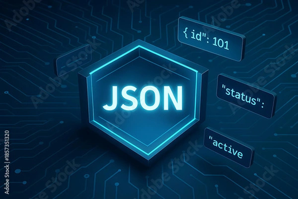 Obraz JSON Parsing and Payload Visualization for Efficient API Communication, Structured Data Exchange, and Modern Application Integration
