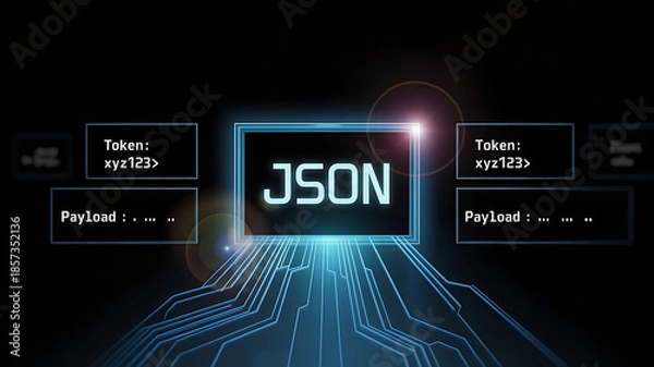 Obraz JSON Parsing and Payload Visualization for Efficient API Communication, Structured Data Exchange, and Modern Application Integration
