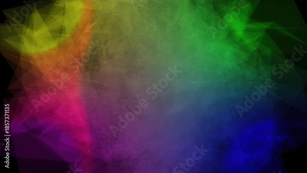 Fototapeta Abstract rainbow geometric plexus network background