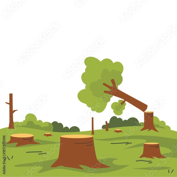 Obraz Deforestation Logging Trees Environment Damage