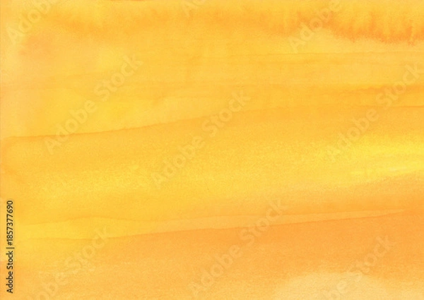 Obraz 紙の質感のある柔らかな黄色とオレンジの水彩背景素材