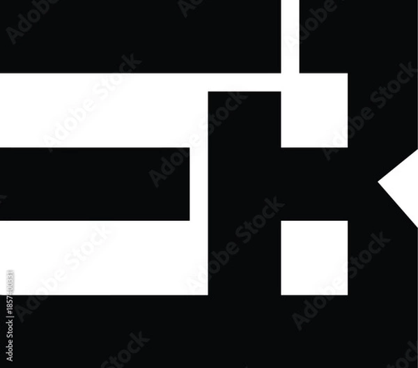 Obraz Letter EB monogram logo