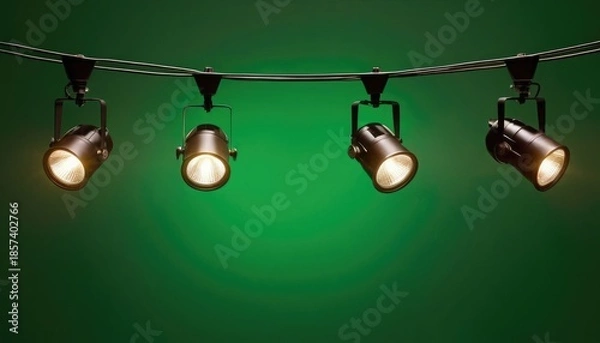 Obraz green background light. 3