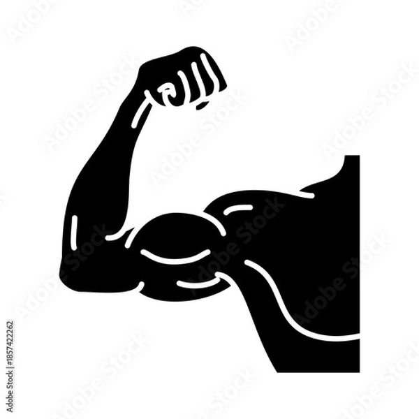 Obraz Muscle Icon Glyph
