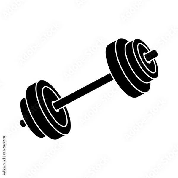 Obraz Dumbbell Icon Glyph