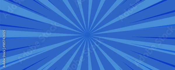 Obraz blue comic background zoom vector free
