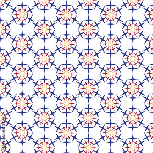 Fototapeta vector seamless pattern with flowers