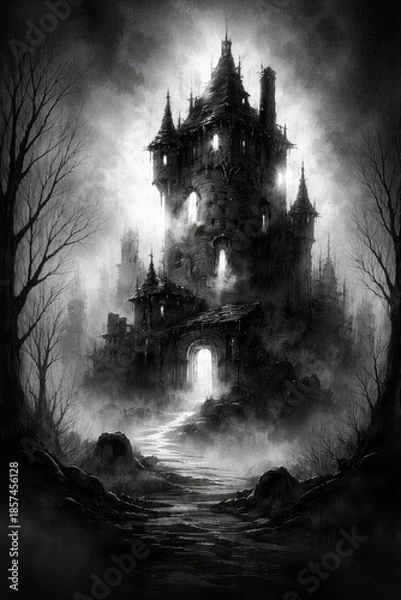 Obraz Dark Gothic Castle