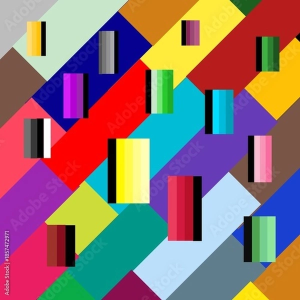 Obraz seamless geometric pattern