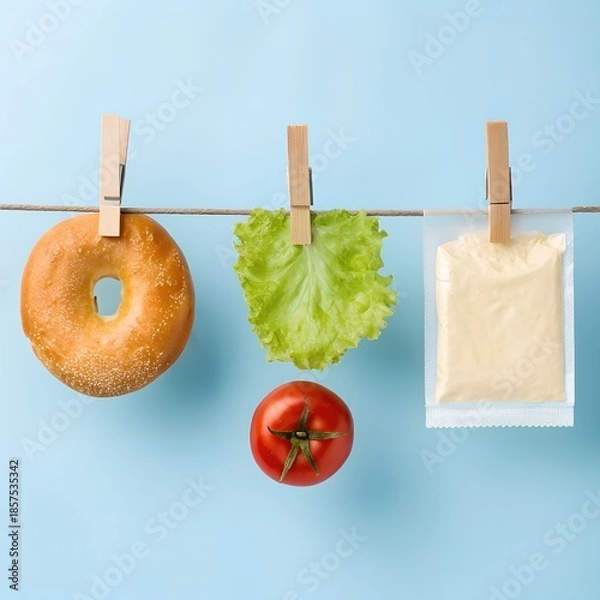 Obraz christmas decorations on a white background