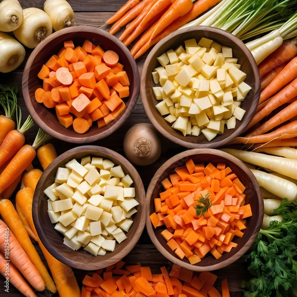 Fototapeta vegetables on the table
